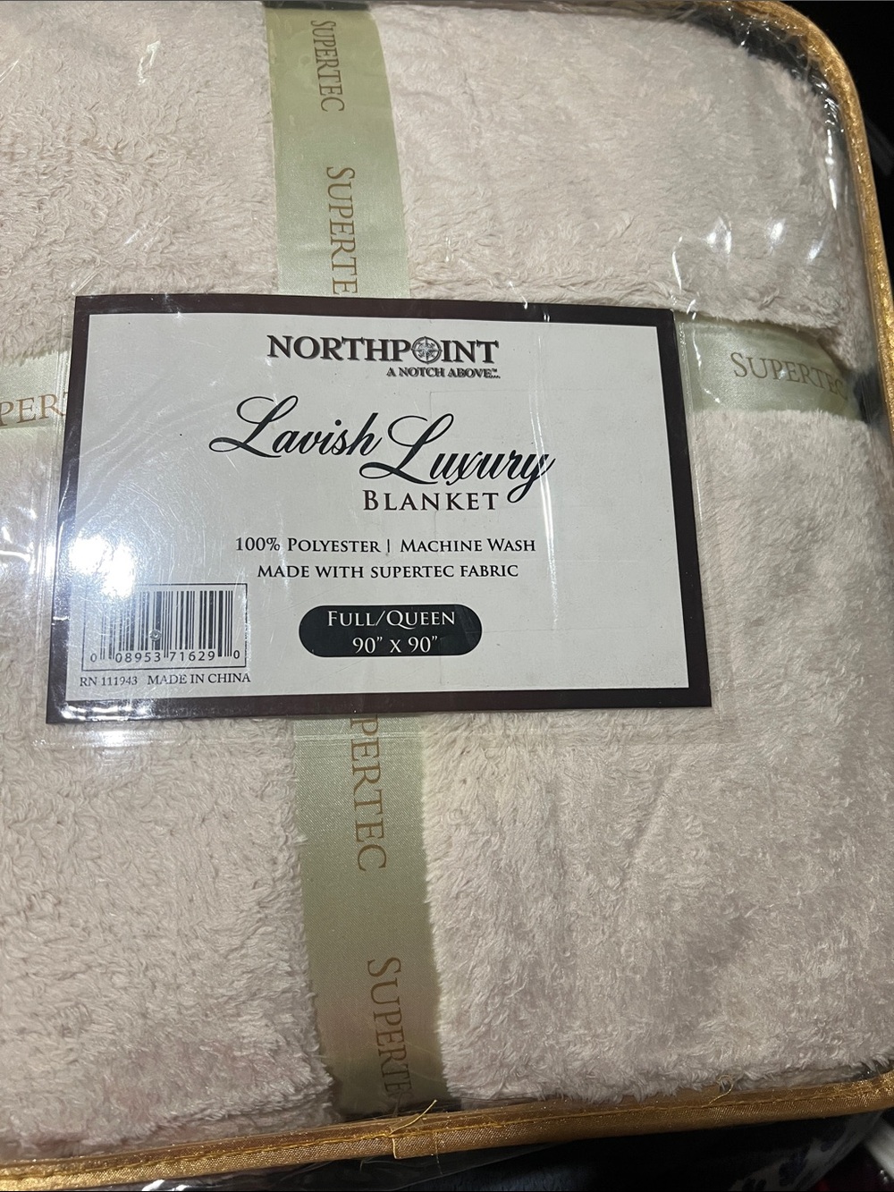 Northpoint Lavish Luxury Full/Queen Blanket - Cream